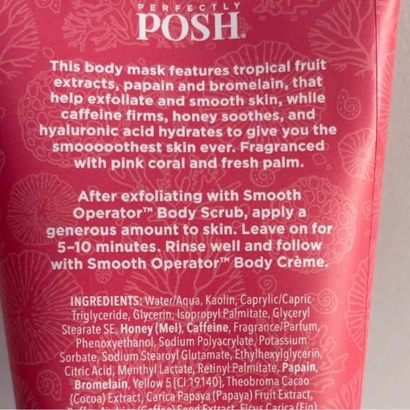 Perfectly Posh SMOOTH OPERATOR firming body mask- Brand New & Sealed - Picture 2 of 7